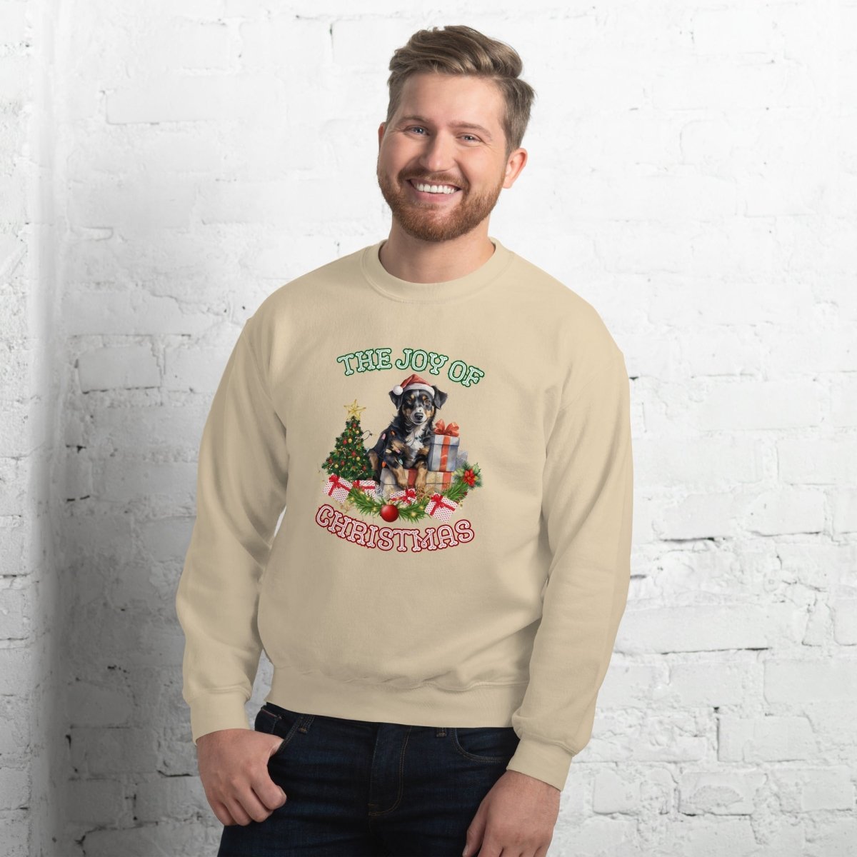 Christmas Shepherd Pullover - High Quality Festive Unisex Sweater, Gift for Shepherd Owner, Gift for Doglovers, Cute Xmas Dog Sweatshirt - Everything Pixel