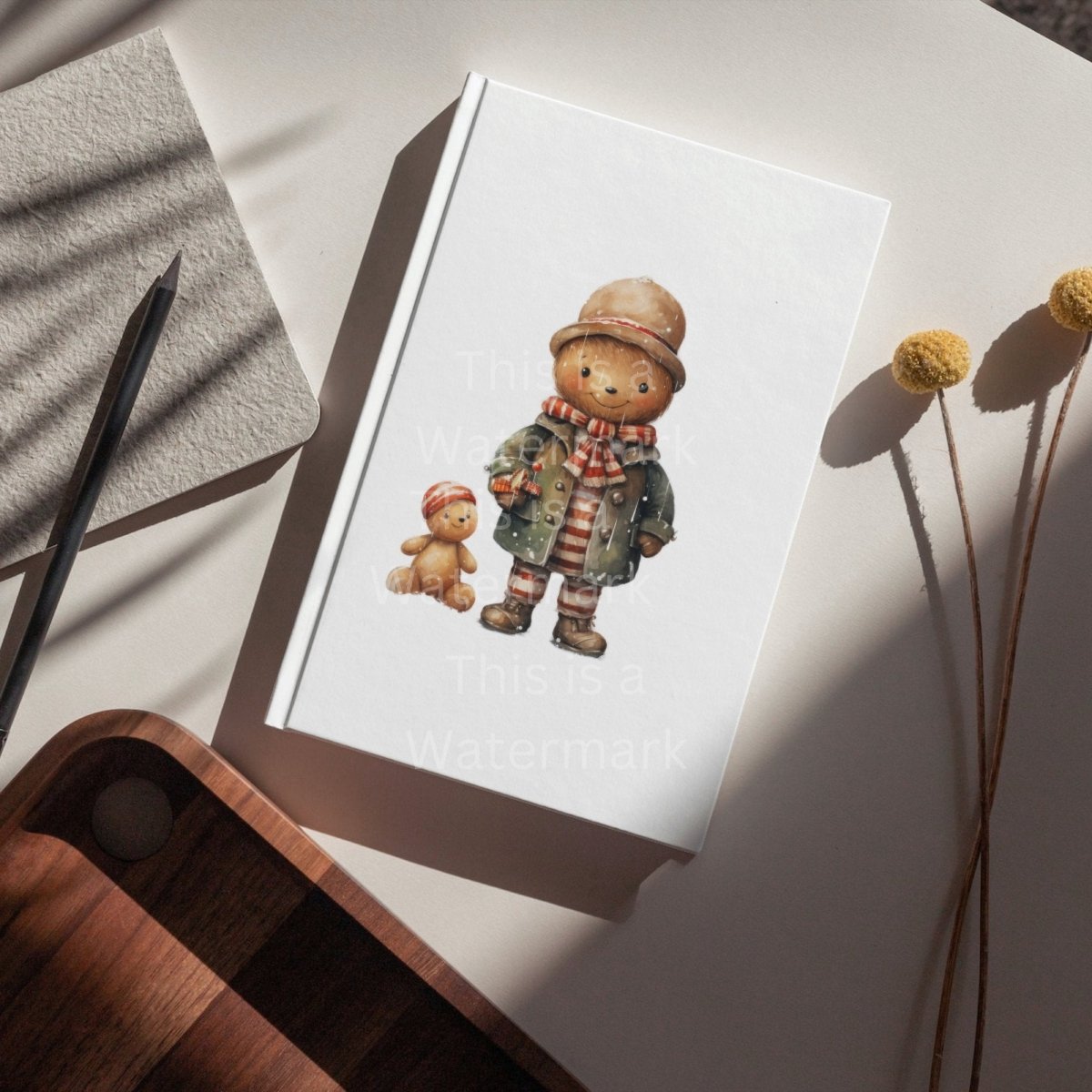 Christmas Teddy Bear Clipart 7+7 PNG JPG Bundle Digital Planner Paper crafts Watercolor Teddy bear Cute Teddy bear Xmas Sublimation Clipart - Everything Pixel