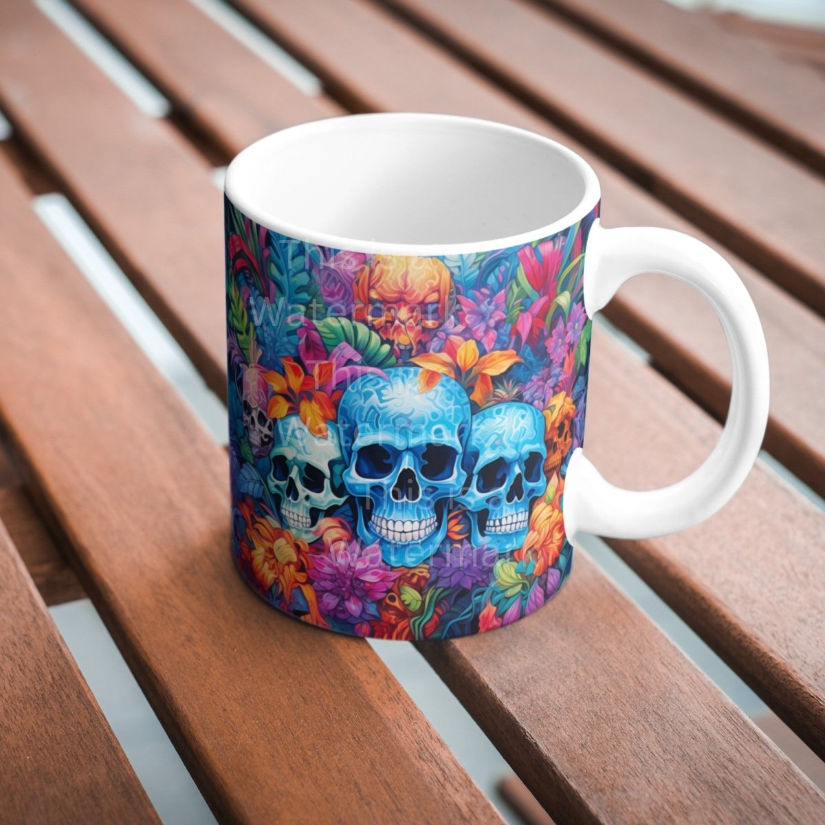 Colorful Floral Skull JPGs Clip Art Bundle for Tumbler Sublimation Card Making Cinco de Mayo Clipart Scrapbook Paper Craft T-Shirt Design - Everything Pixel