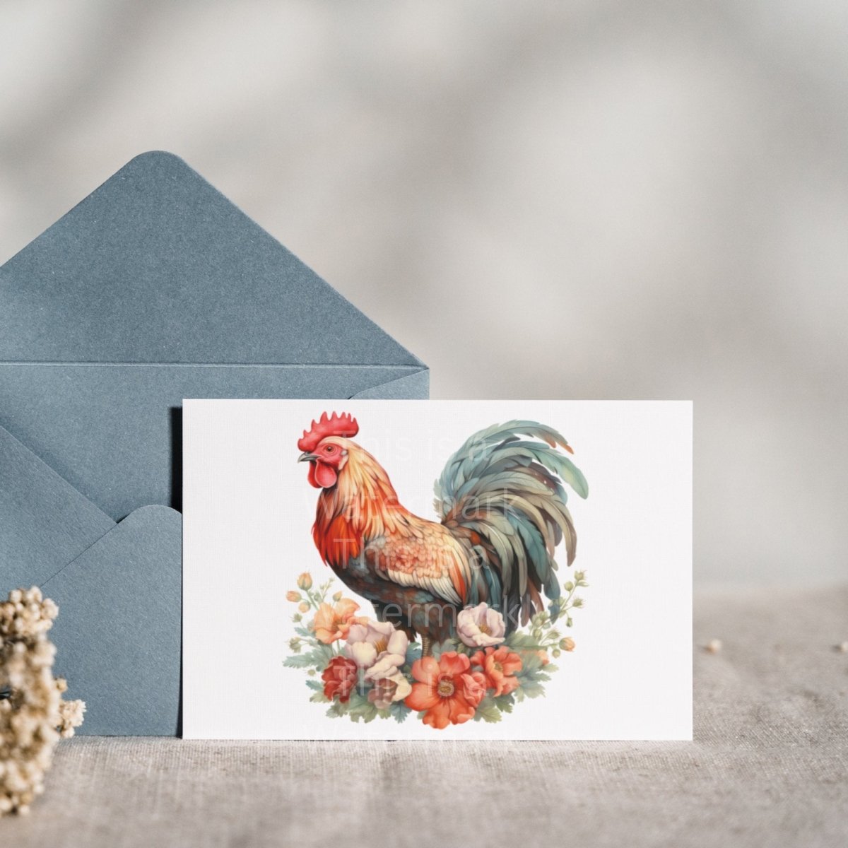 Colorful Watercolor Chickens 7+7 High Quality PNGs Clipart Bundle Rooster Card Making Farm Animal Clip Art Digital Paper Craft Scrapbook - Everything Pixel