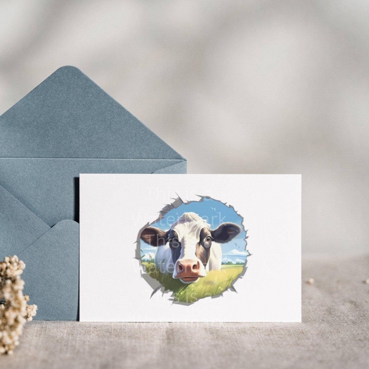 Cow looking through hole in wall Clipart 8 High Quality JPG Nursery Art Card Making Clip Art Digital Paper Craft Cattle Sublimation Clipart - Everything Pixel