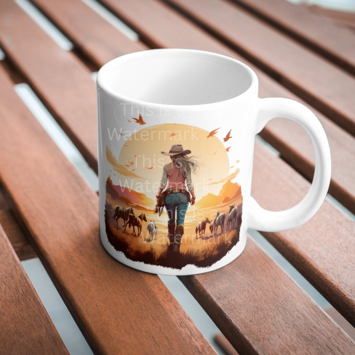 Cowgirl Sunset 7+7 PNG Clip Art Bundle for Western Lovers Sublimation Tumbler Card Making T-Shirt Wild West Art Design Scrapbook Graphics - Everything Pixel