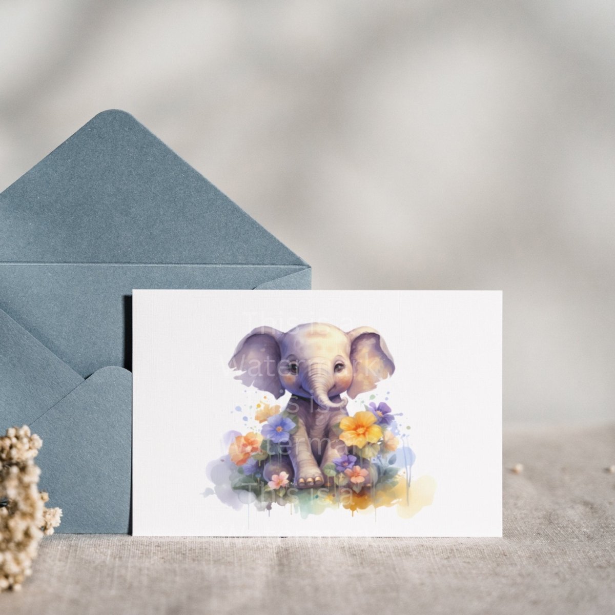 Cute Baby Elephant 6x PNG Clip Art Bundle Sublimation & Clipart Print on Shirts Mugs Cards Wall Art Paper Crafting Design Children Clipart - Everything Pixel