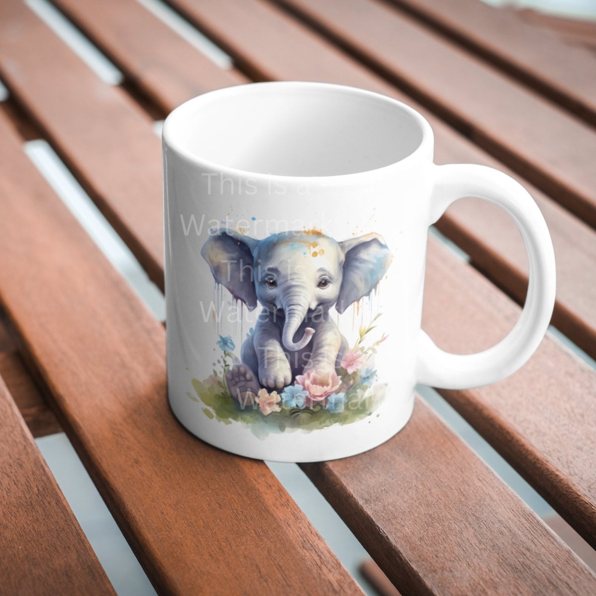 Cute Baby Elephant 6x PNG Clip Art Bundle Sublimation & Clipart Print on Shirts Mugs Cards Wall Art Paper Crafting Design Children Clipart - Everything Pixel