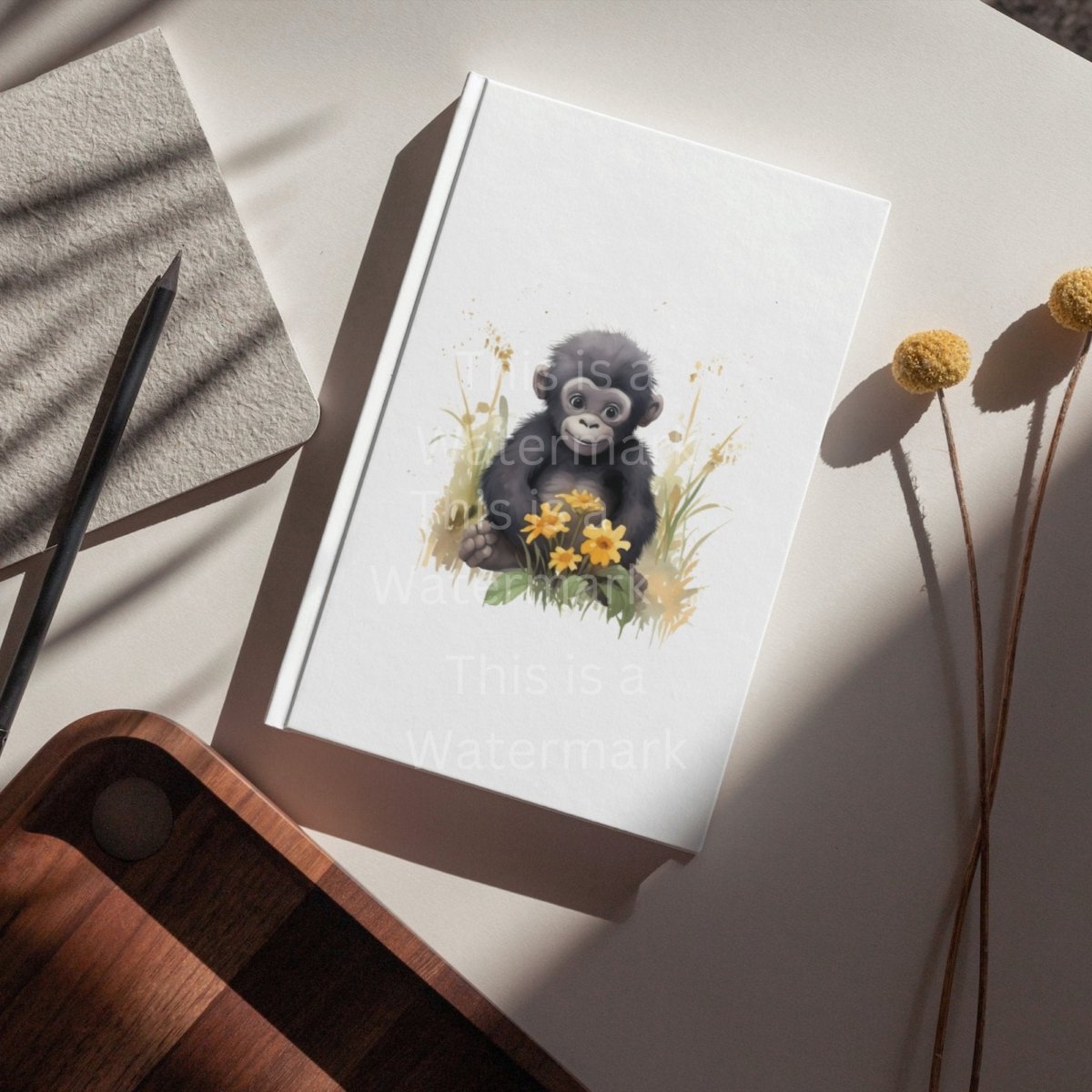 Cute Baby Gorilla 6x PNG Clip Art Bundle Sublimation & Clipart Print on Shirts Mugs Cards Wall Art Paper Crafting Design Children Clipart - Everything Pixel
