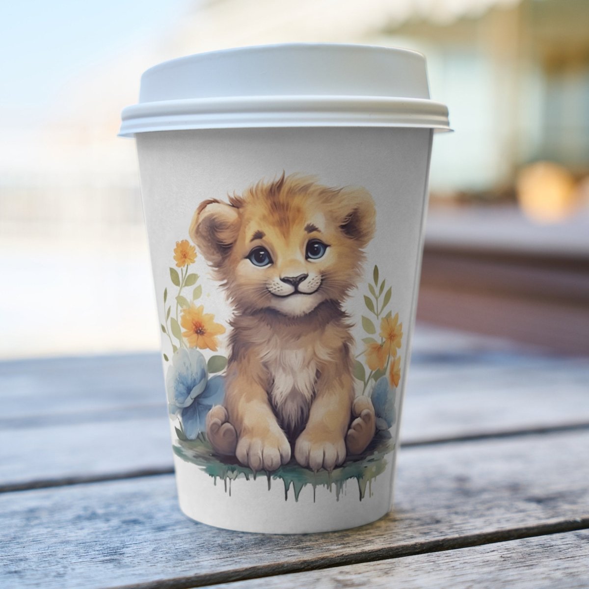 Cute Baby Lion 6x PNG Clip Art Bundle Sublimation & Clipart Print on Shirts Mugs Cards Wall Art Paper Crafting Design Children Clipart - Everything Pixel