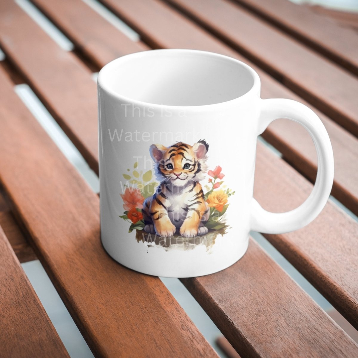 Cute Baby Tiger 6x PNG Clip Art Bundle Sublimation & Clipart Print on Shirts Mugs Cards Wall Art Paper Crafting Design Children Clipart - Everything Pixel