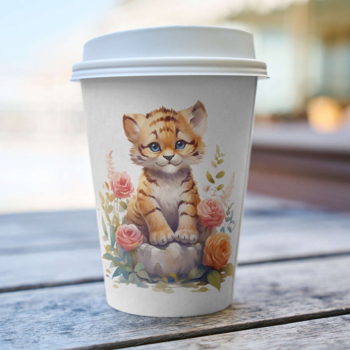 Cute Baby Tiger 6x PNG Clip Art Bundle Sublimation & Clipart Print on Shirts Mugs Cards Wall Art Paper Crafting Design Children Clipart - Everything Pixel