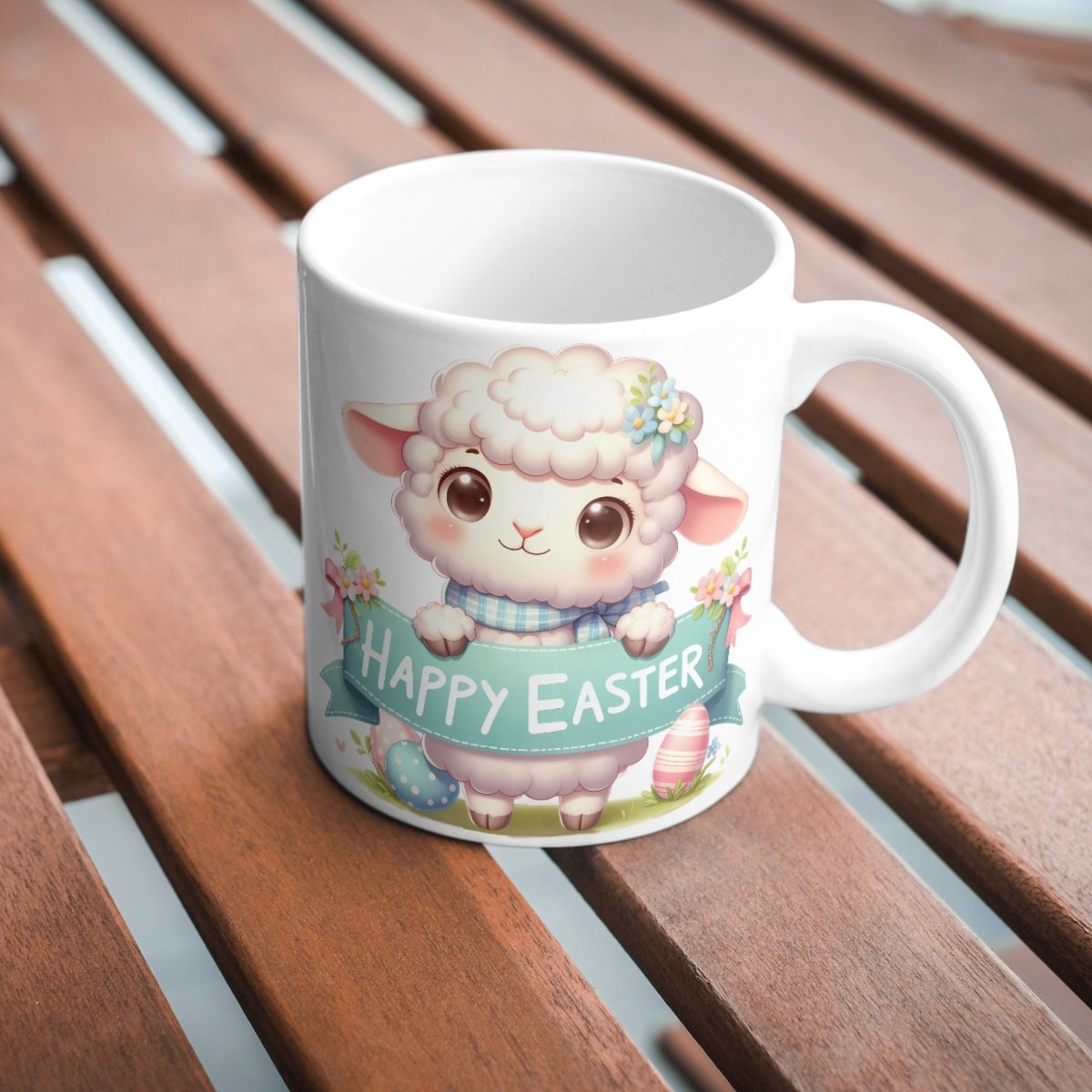 Cute Bunny Easter Mug Funny Gift for Her Happy Easter Coffee Mug Baby Chicken Spring Design Chicken Lover Gift Easter Gift - Everything Pixel