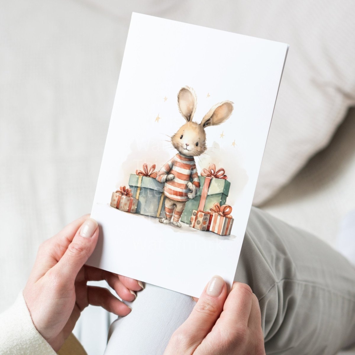 Cute Christmas Bunny Clipart 20 PNG Bundle Festive Animal Clipart Nursery Art Card Making Kit Digital Paper Craft Holiday Bunny Graphic - Everything Pixel