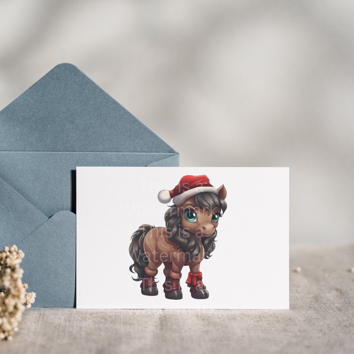 Cute Christmas Horses Clipart 20 PNG Bundle Seasonal Horse Images Winter Horse Graphic Horse Kawaii Cartoon Sublimation Junk Journal Kit - Everything Pixel