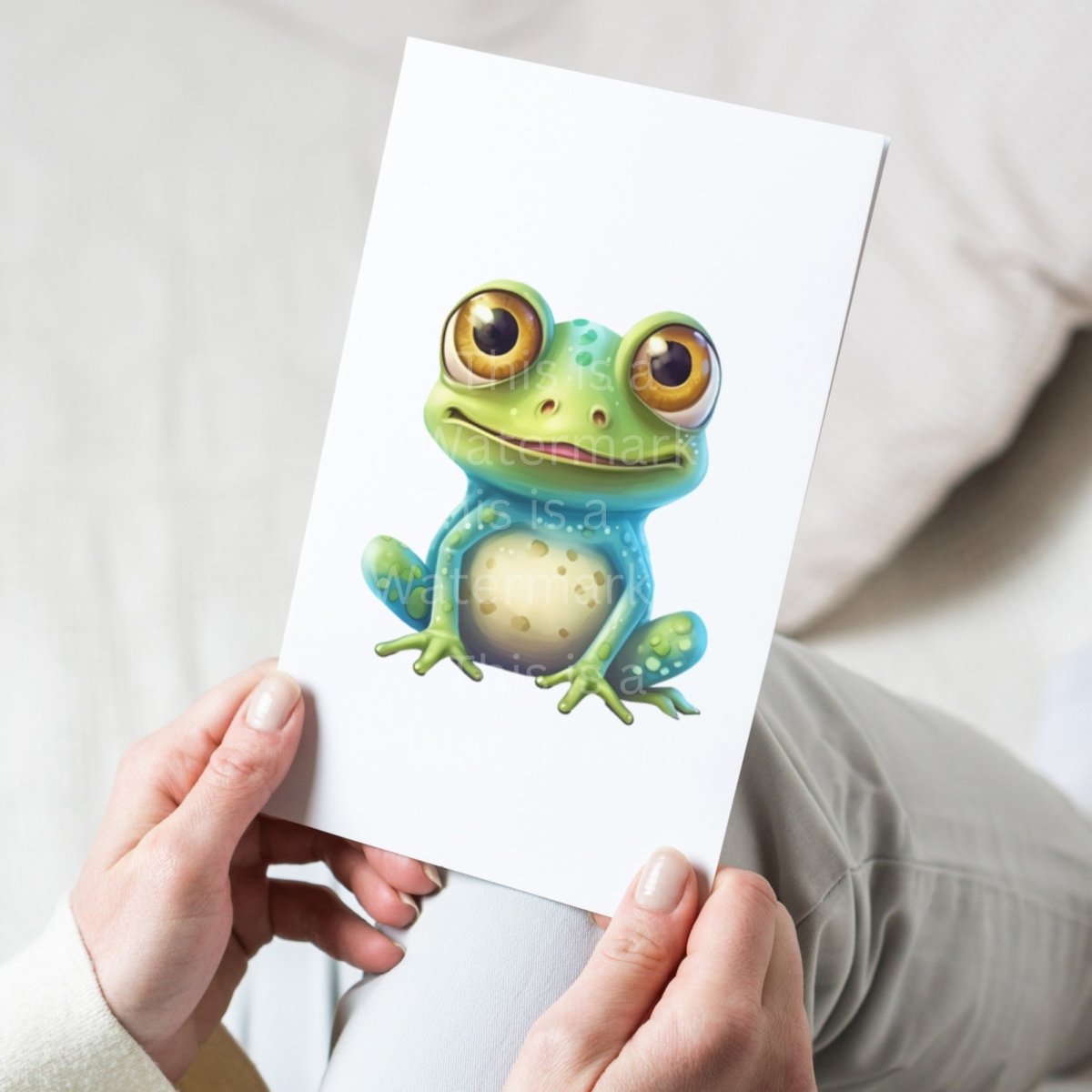 Cute Frogs PNG Clip Art Bundle for Sublimation Tumbler Card Making Clipart Scrapbook Paper Craft T-Shirt Design Nursery Art Funny Graphic - Everything Pixel