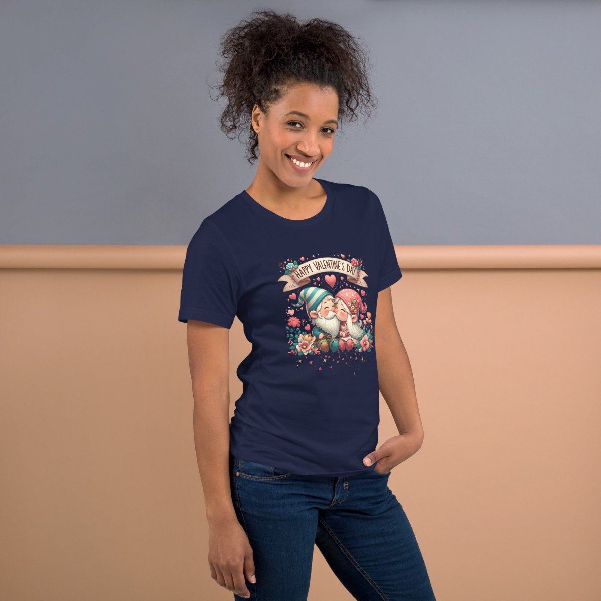 Cute Gnome Valentine T-Shirt High Quality Funny Valentines Day Shirt Love Gift for Her Love Tee Cute Couple Anniversary Shirt Gnomie Design - Everything Pixel
