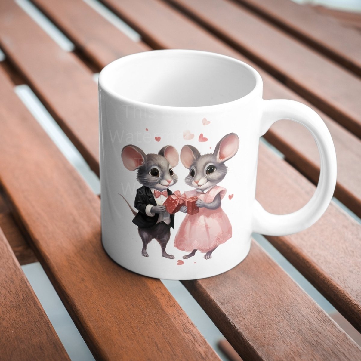 Cute Mice in Love 20 PNG Bundle Valentine Mouse Graphics Mouse with Heart Cute Romantic Valentine Images Card Crafting Junk Journal Kit - Everything Pixel
