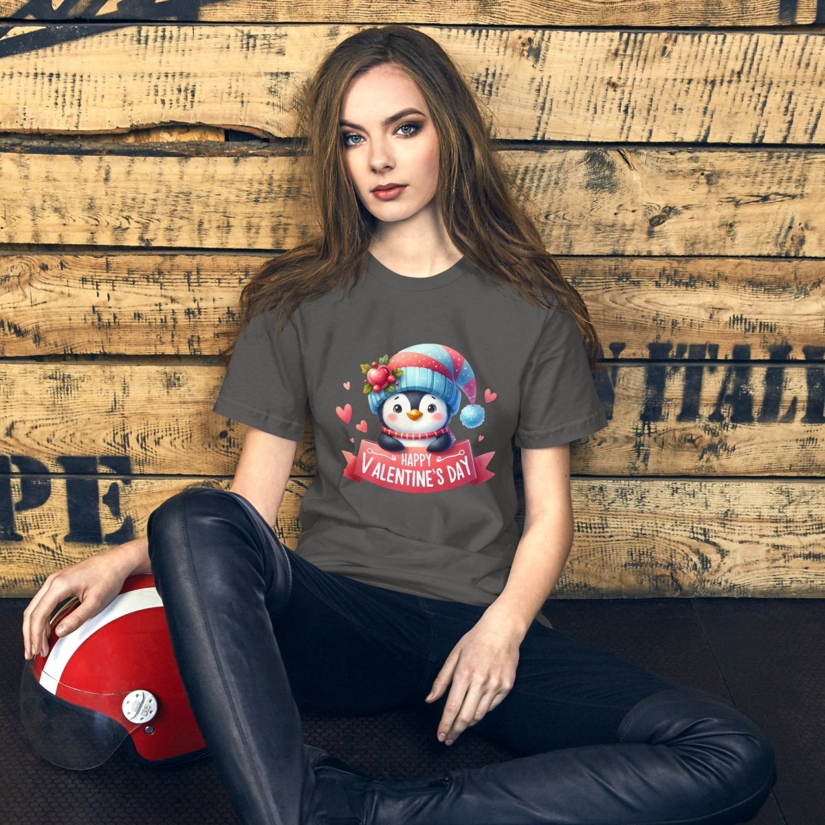 Cute Penguin Valentine T-Shirt High Quality Funny Valentines Day Shirt Love Gift for Her Love Tee Anniversary Shirt Valentines Celebration - Everything Pixel