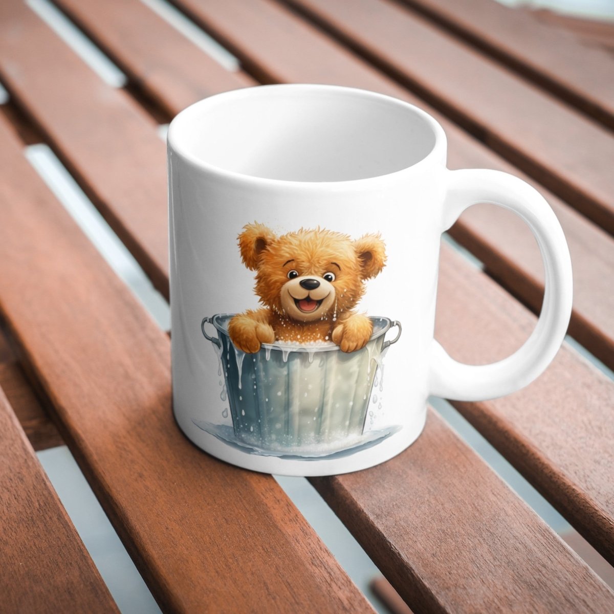 Cute Teddy Bear in Bath PNG Clip Art Bundle for Birthday Invitation Baby Shower Sublimation Tumbler Card Making T-Shirt Design Nursery Art - Everything Pixel