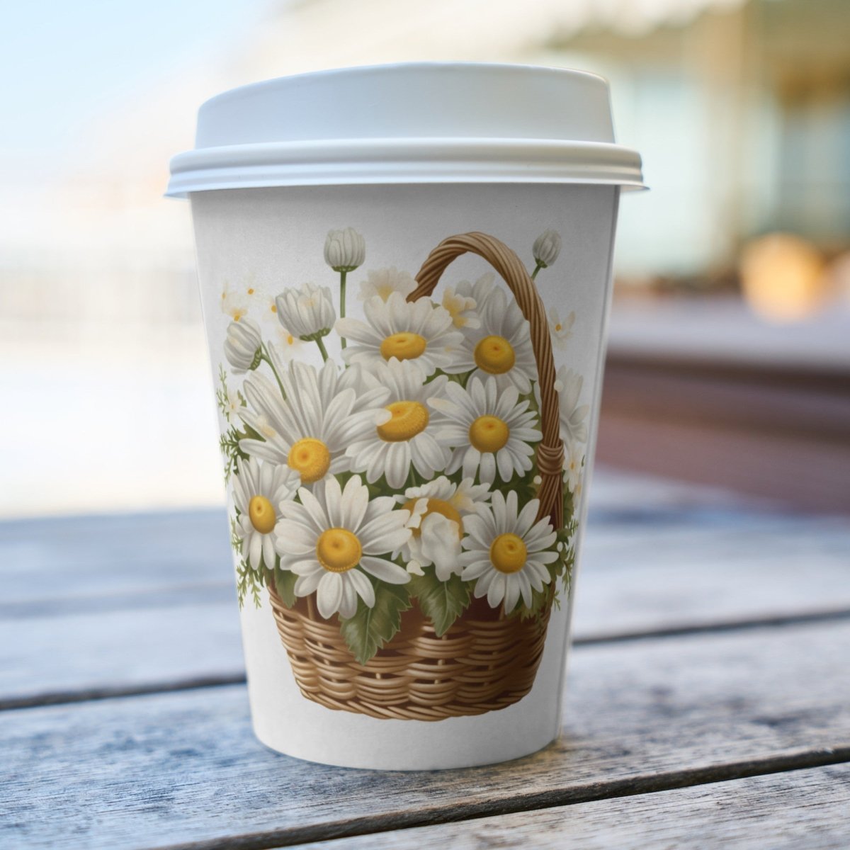 Daisies in Basket PNG Clip Art Bundle for Sublimation Tumbler Card Making Wedding Clipart Scrapbook Paper Craft T-Shirt Design Nursery Art - Everything Pixel