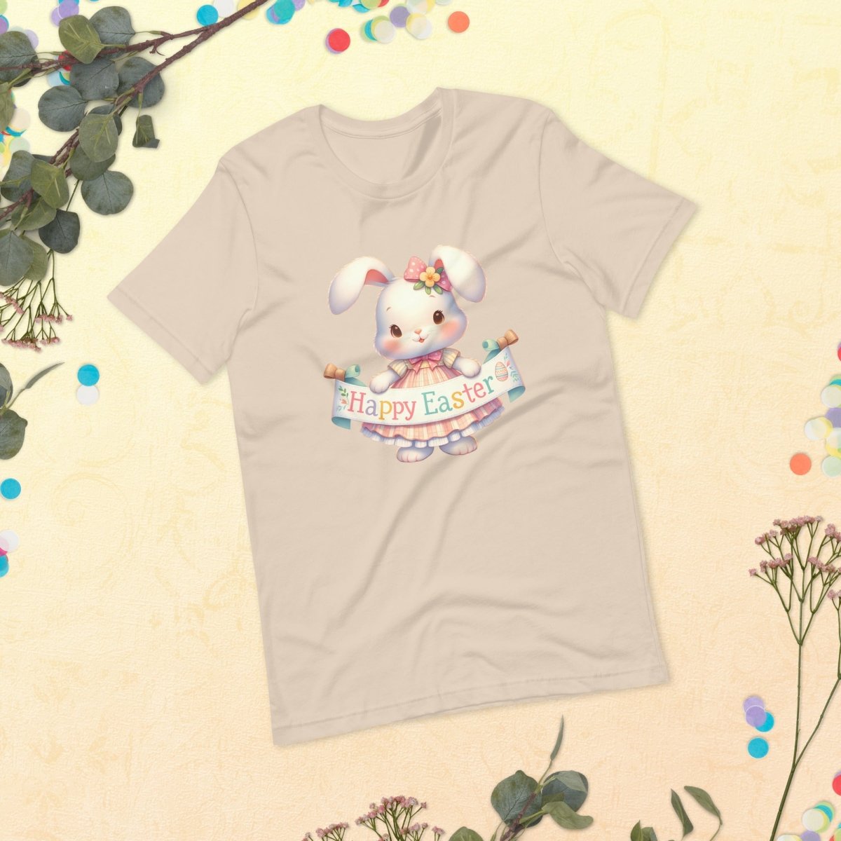 Easter Bunny T-Shirt High Quality Cute Easter Day Shirt Happy Easter Spring Celebration Tee Gift for Her Kids Easter Shirt Bunny Lover Gift - Everything Pixel