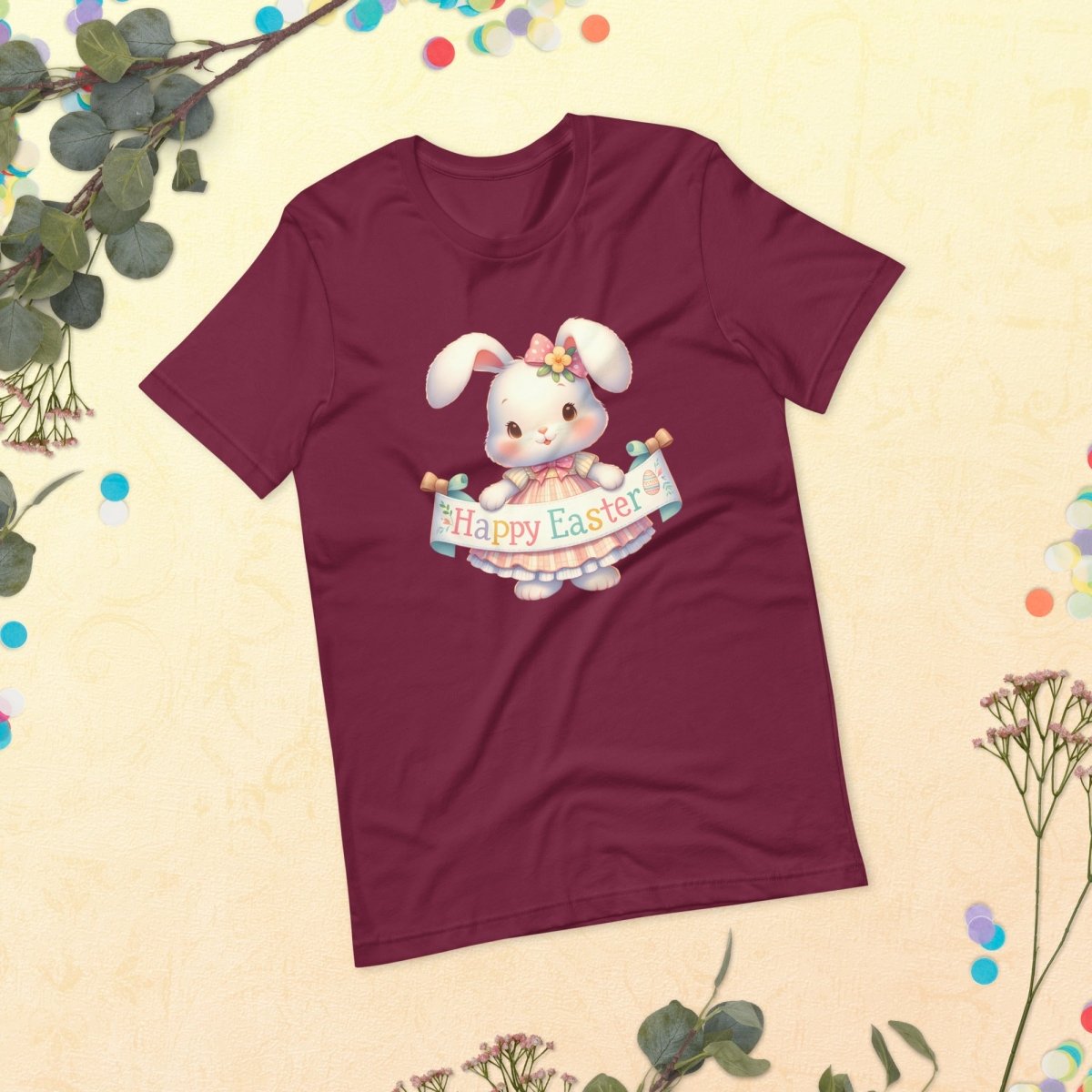 Easter Bunny T-Shirt High Quality Cute Easter Day Shirt Happy Easter Spring Celebration Tee Gift for Her Kids Easter Shirt Bunny Lover Gift - Everything Pixel