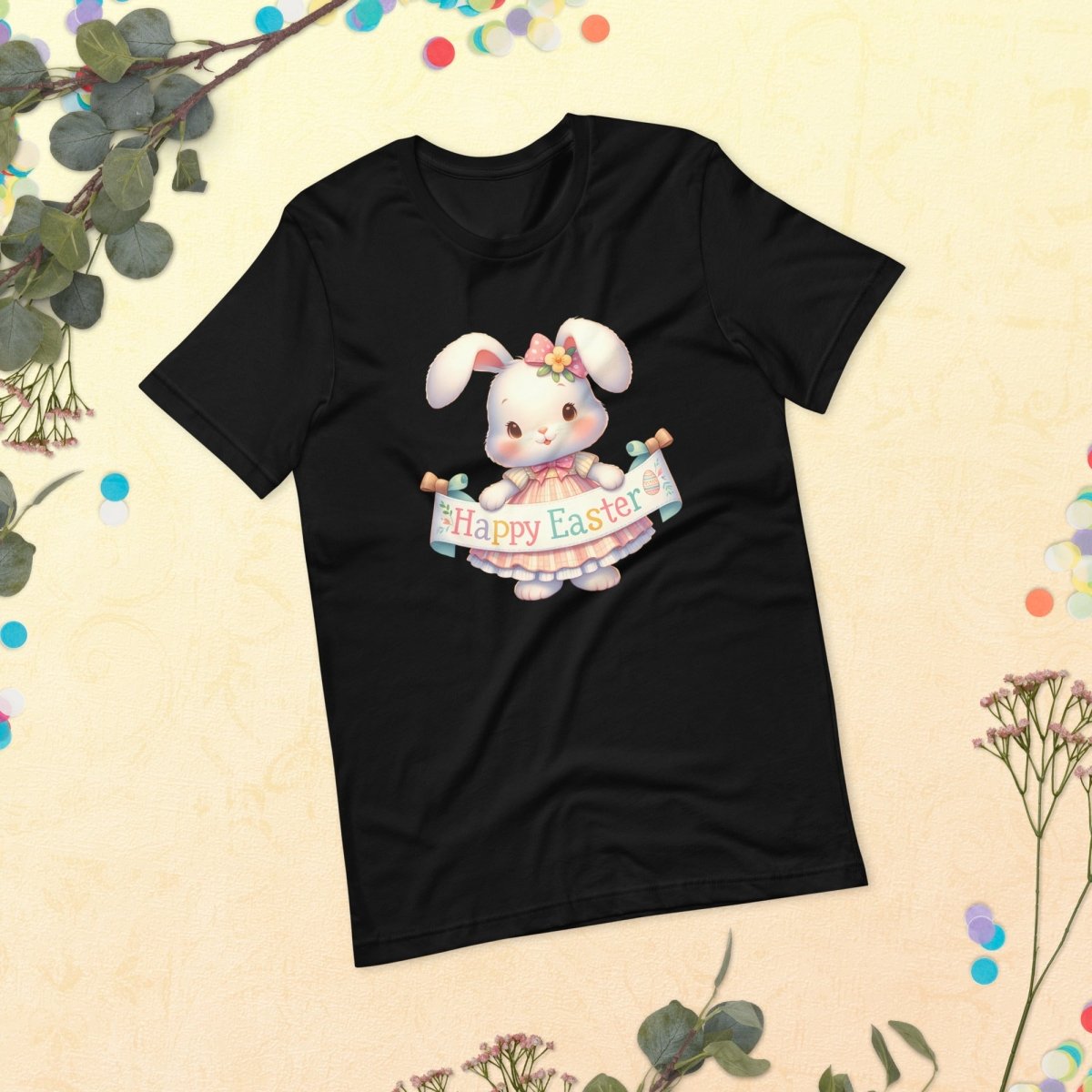 Easter Bunny T-Shirt High Quality Cute Easter Day Shirt Happy Easter Spring Celebration Tee Gift for Her Kids Easter Shirt Bunny Lover Gift - Everything Pixel