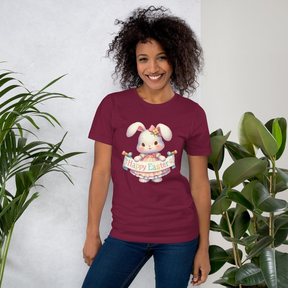 Easter Bunny T-Shirt High Quality Cute Easter Day Shirt Happy Easter Spring Celebration Tee Gift for Her Kids Easter Shirt Bunny Lover Gift - Everything Pixel