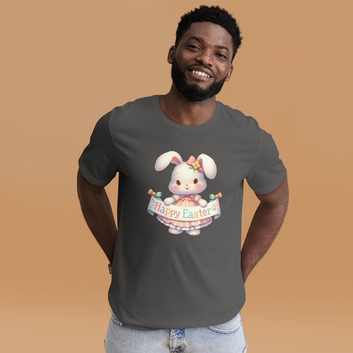 Easter Bunny T-Shirt High Quality Cute Easter Day Shirt Happy Easter Spring Celebration Tee Gift for Her Kids Easter Shirt Bunny Lover Gift - Everything Pixel