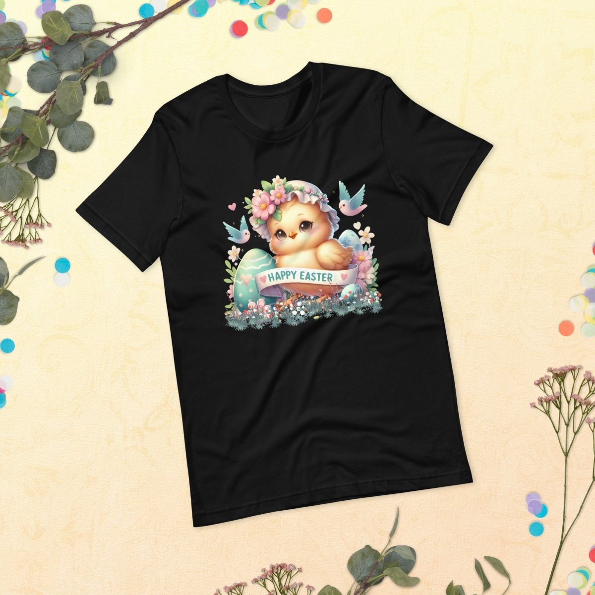 Easter Chicken T-Shirt High Quality Cute Easter Day Shirt Happy Easter Spring Celebration Tee Gift for Her Kids Easter Shirt Chicken Lover - Everything Pixel