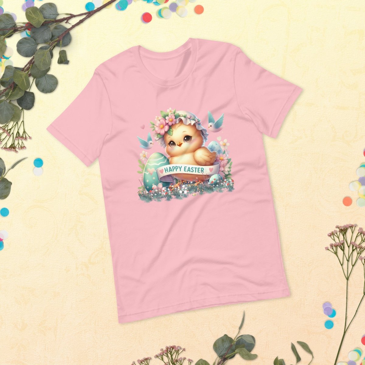 Easter Chicken T-Shirt High Quality Cute Easter Day Shirt Happy Easter Spring Celebration Tee Gift for Her Kids Easter Shirt Chicken Lover - Everything Pixel