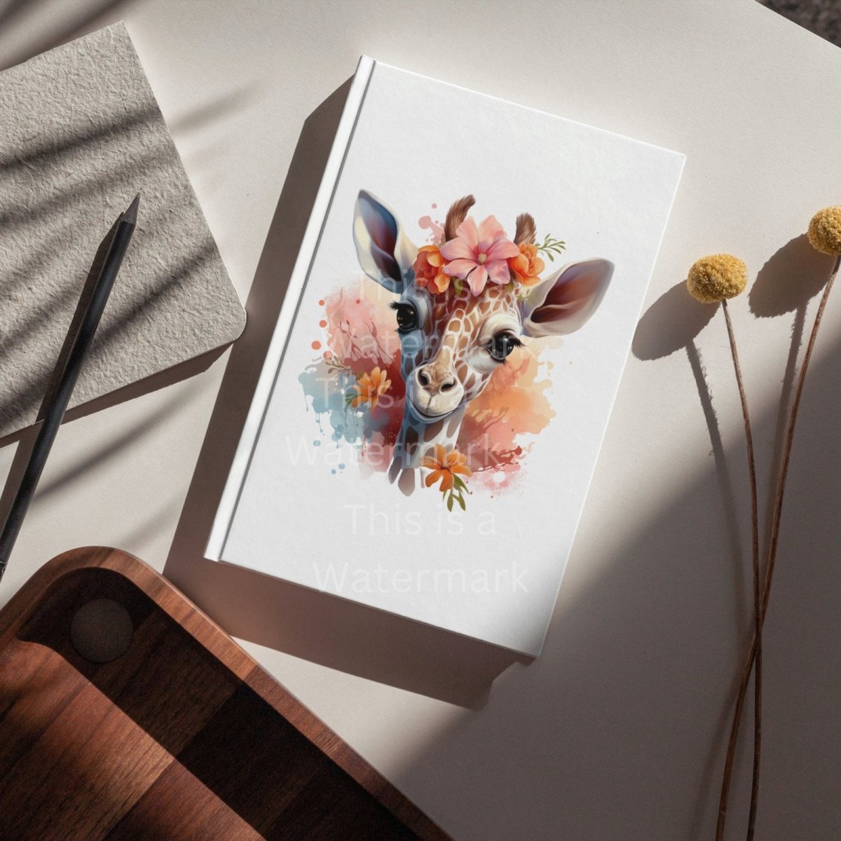 Floral Giraffe Clipart 7+7 PNG/JPG Bundle Safari Animal Graphic Print on Cards Paper Craft T-Shirts Junk Journals Wild Animal Nursery Art - Everything Pixel