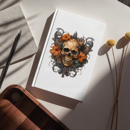 Floral Skulls 7+7 PNG Clip Art Bundle Halloween Autumn Color Invitation Card Design Paper Crafting Book Clipart T-Shirt Design Graphic - Everything Pixel