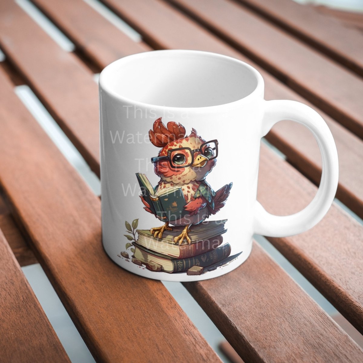 Funny Chicken reading 7x PNG Clip Art Bundle Stack of Books Print on Shirts Mugs Cards Wall Art Paper Crafting Children Book Clipart - Everything Pixel