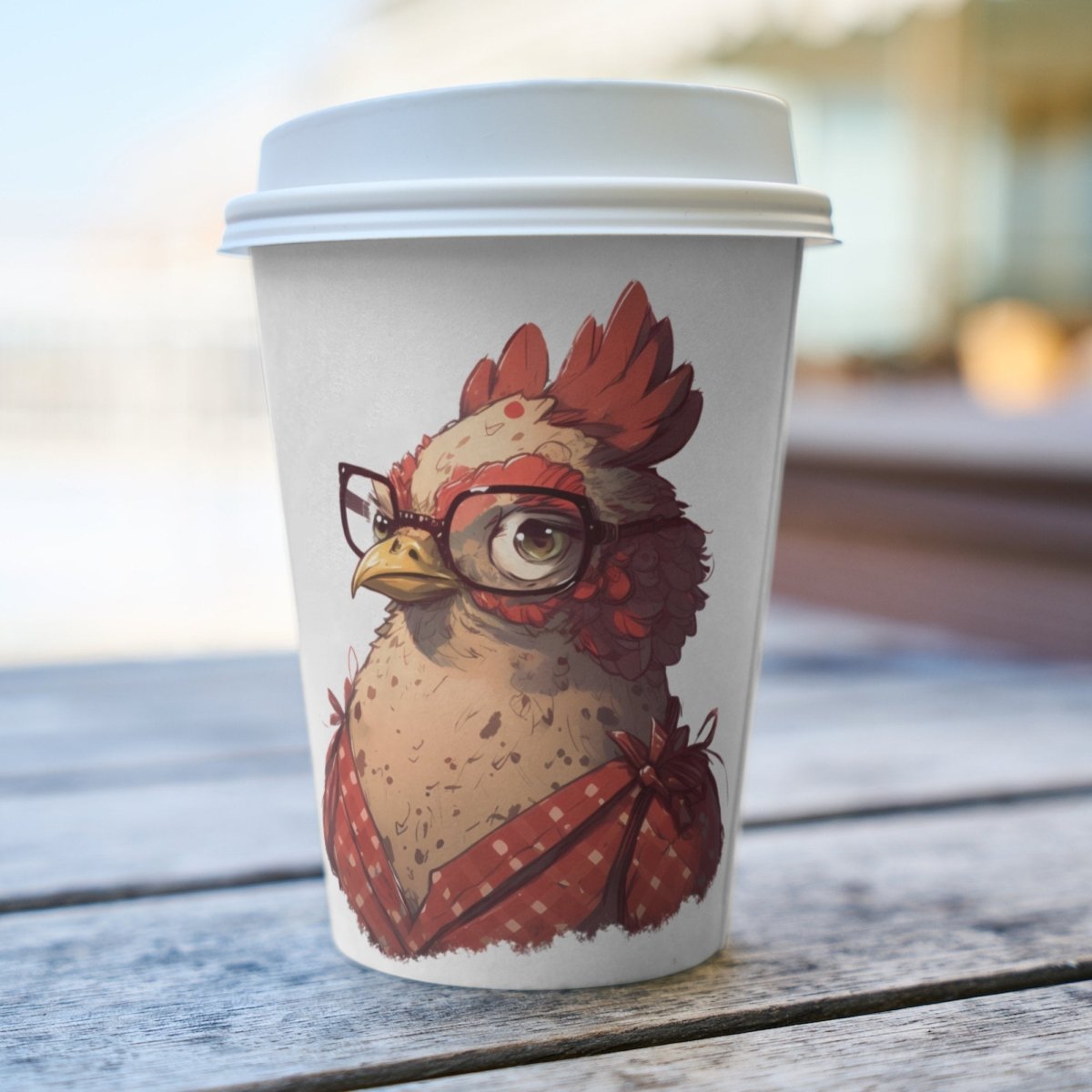 Funny Chicken with Glasses 6x PNG Clip Art Bundle Sublimation & Clipart Print on Shirts Mugs Cards Wall Art Paper Crafting Children Clipart - Everything Pixel