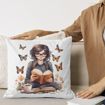 Girl reading with Butterflies PNG Clip Art Bundle for Book Lovers Sublimation Tumbler Card Making T-Shirt Nursery Art Scrapbook Design - Everything Pixel