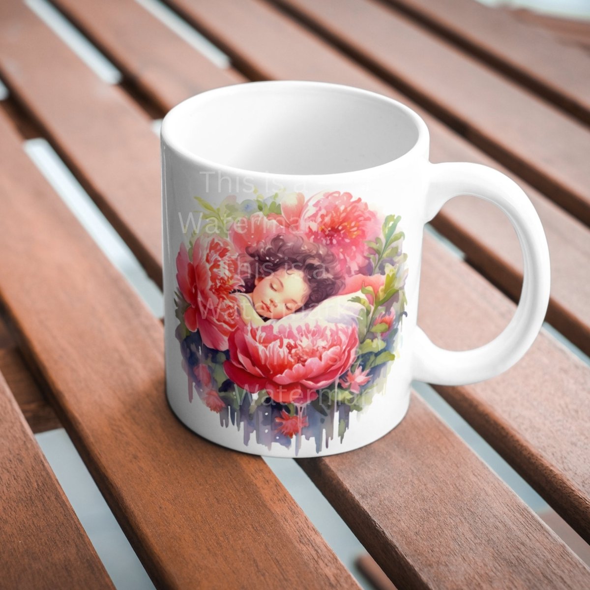 Girl sleeping inside Peony 6x PNG Clip Art Bundle Sublimation Design Nursery Art Card Crafting T-Shirt Fairycore Clipart Children Book - Everything Pixel