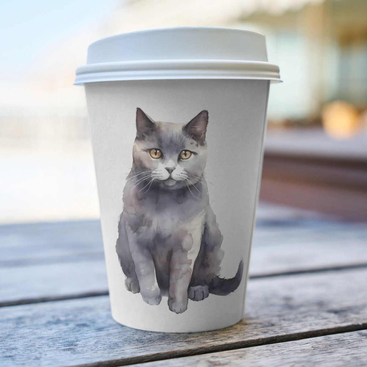 Grey Cat 6x PNG Clip Art Bundle Sublimation Design Nursery Art Card Crafting T-Shirt Cat Lover Clipart Mug Design Kawaii Kitten Witch Cat - Everything Pixel