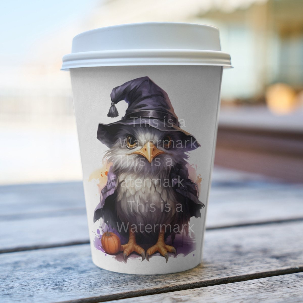 Halloween Bird with Witch Hat 7+7 PNG Clip Art Bundle Halloween Invitation Card Design Paper Crafting Book Clipart Children Party Graphics - Everything Pixel