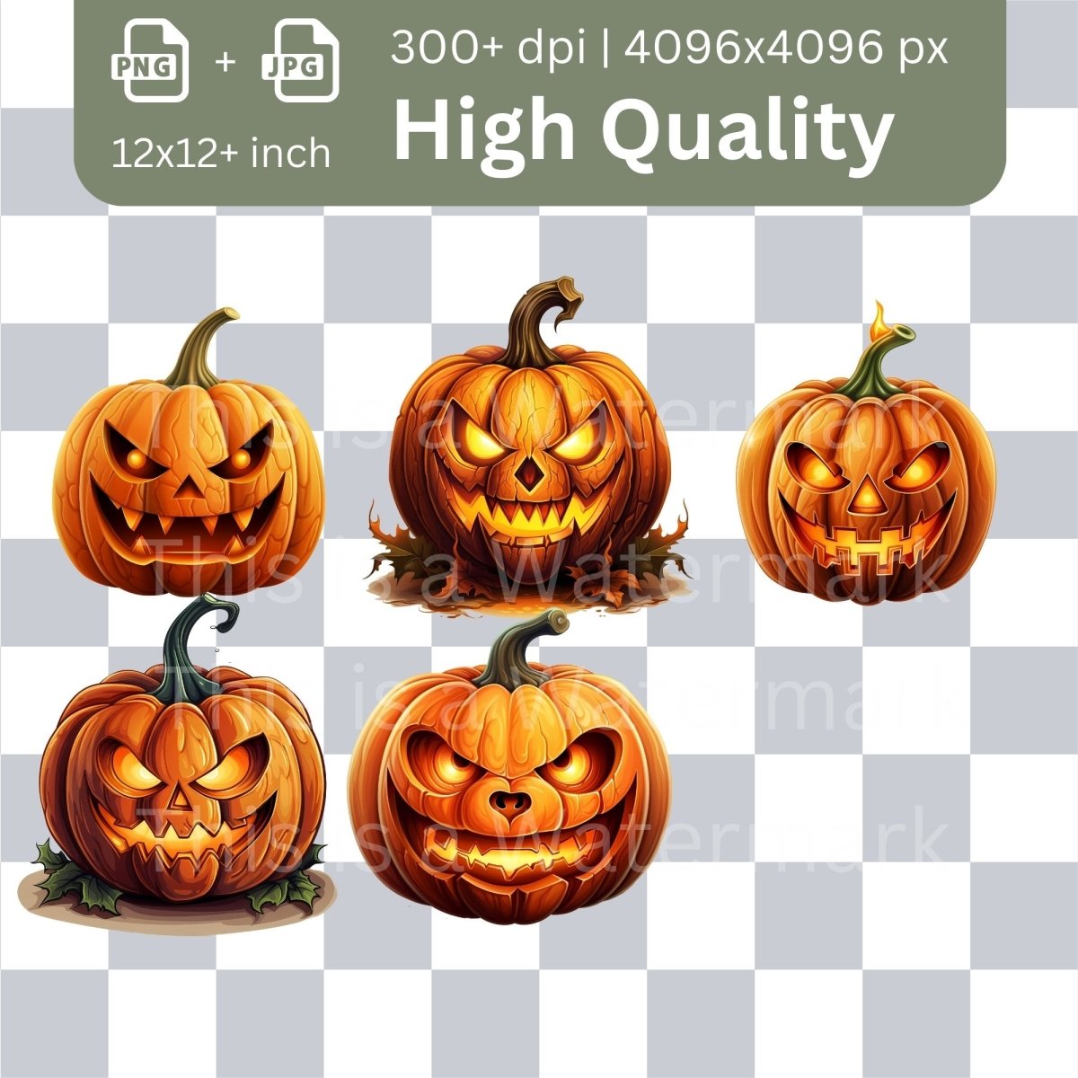 Halloween Cliparts 35+35 PNG Bundle Halloween Invitation Card Design Paper Crafting Book Clipart Sublimation Clip Art Scrapbook Graphics - Everything Pixel