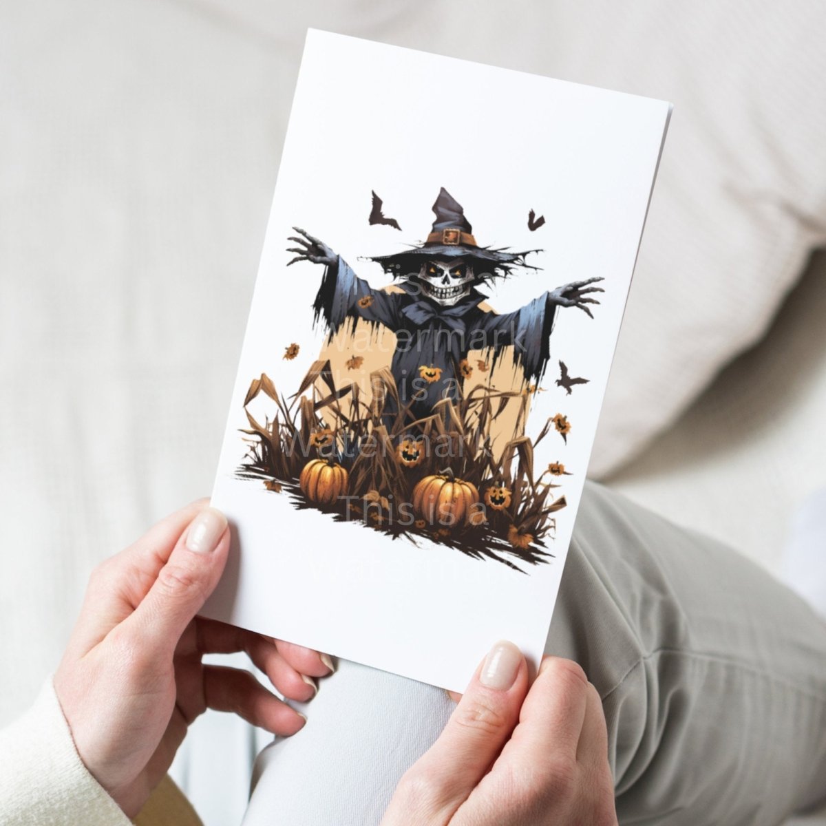 Halloween Scarecrow 7+7 PNG Clipart Bundle Halloween Invitation Card Design Paper Crafting Book Clip Art Mystical Full Moon Graphics - Everything Pixel