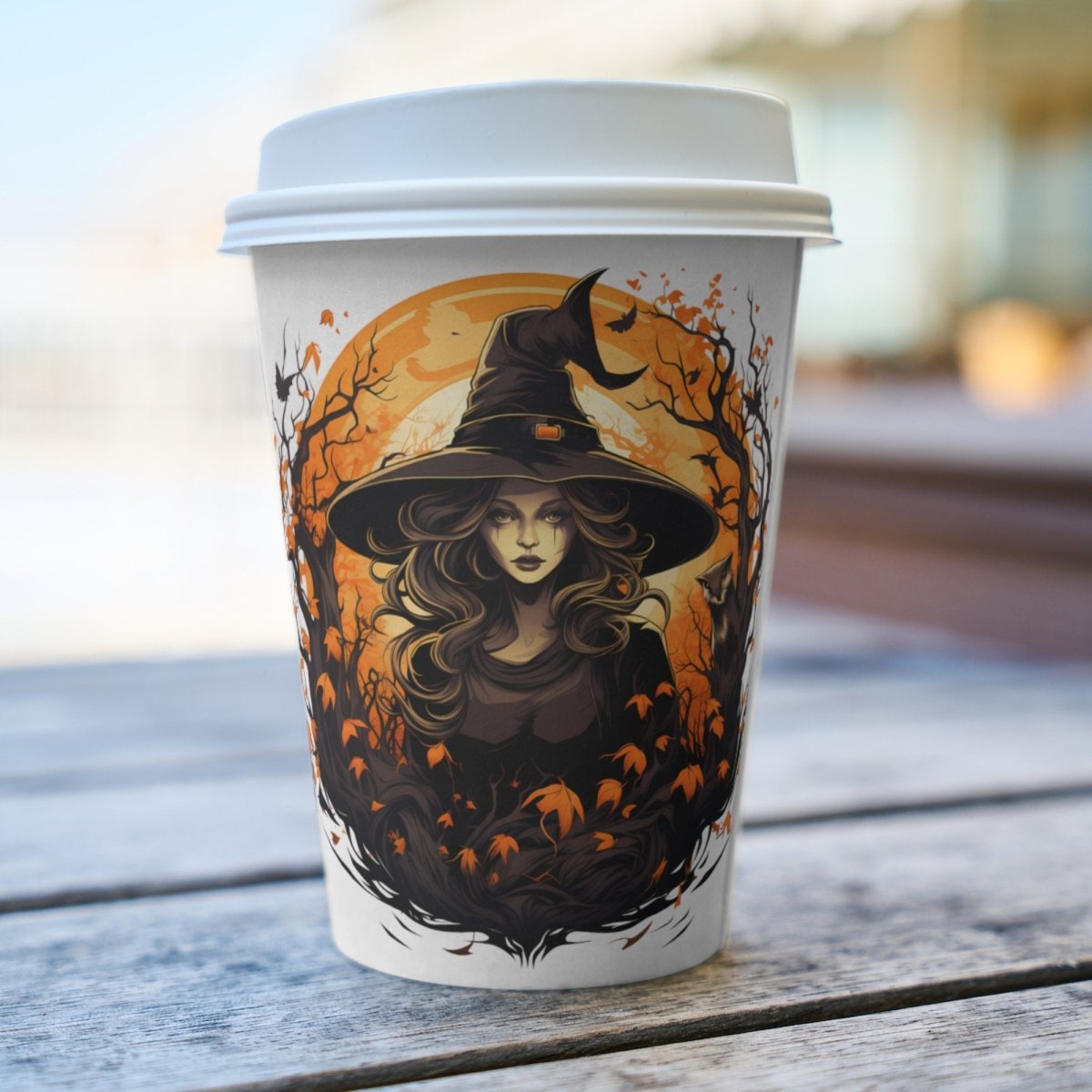Halloween Witch Portrait 7+7 PNG Clipart Bundle Halloween Invitation Card Design Paper Crafting Book Clip Art Mystical Full Moon Graphics - Everything Pixel