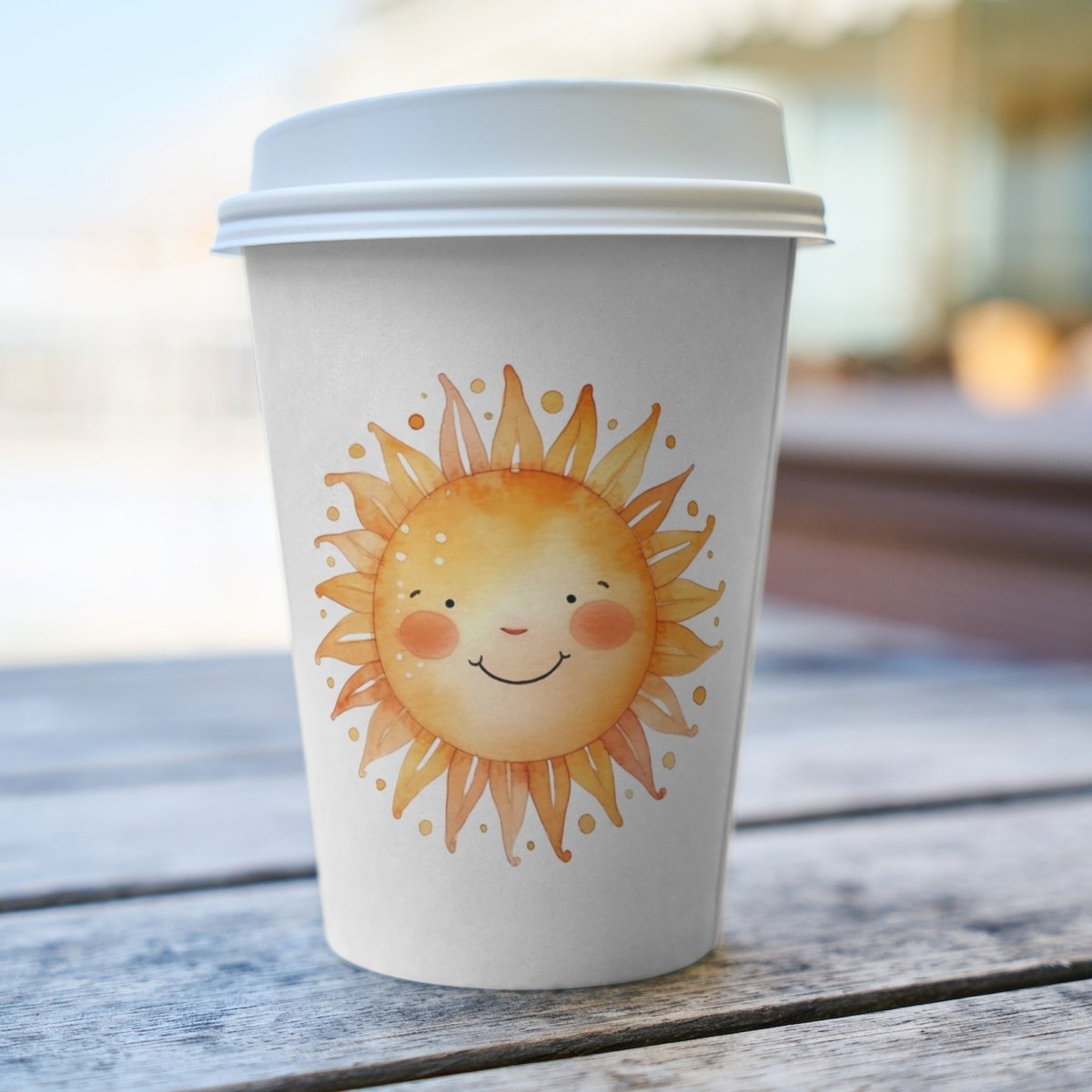 Happy Sun PNG Clip Art Bundle for Sublimation Tumbler Card Making Wedding Clipart Scrapbook Paper Craft T-Shirt Design Nursery Art Summer - Everything Pixel