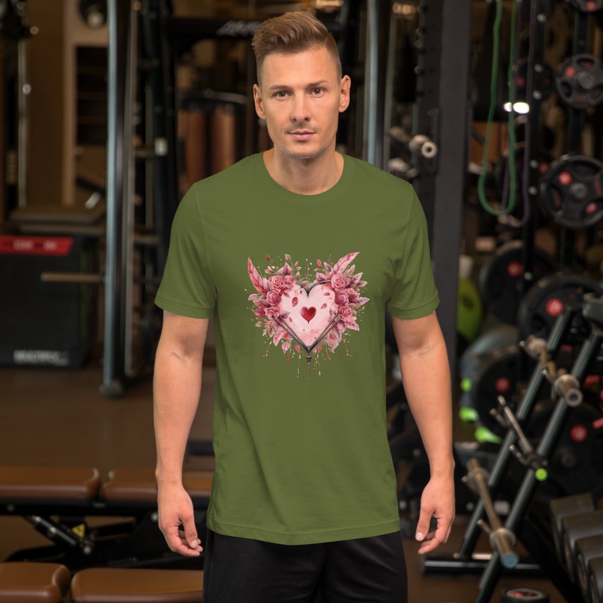 Heart T-Shirt High Quality Floral Heart Valentines Day Shirt Love Gift for Her Love Tee Anniversary Shirt Cute Heart Tee Love Shirt - Everything Pixel