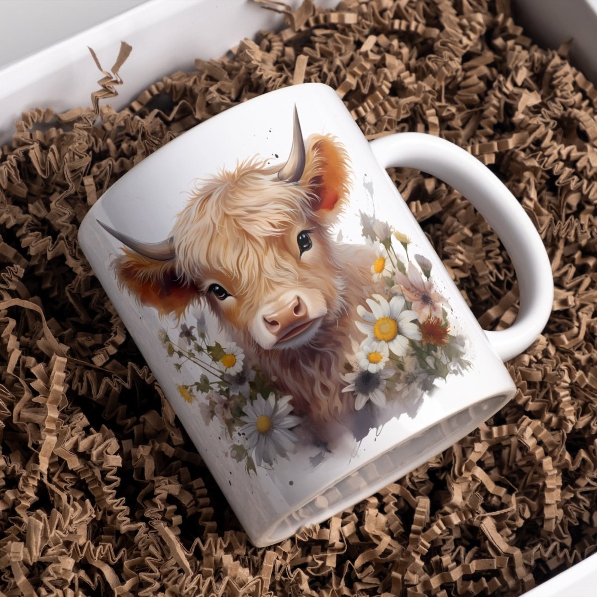 Highland Cow Watercolor Clipart Bundle - 20 Spring PNGs - Everything Pixel