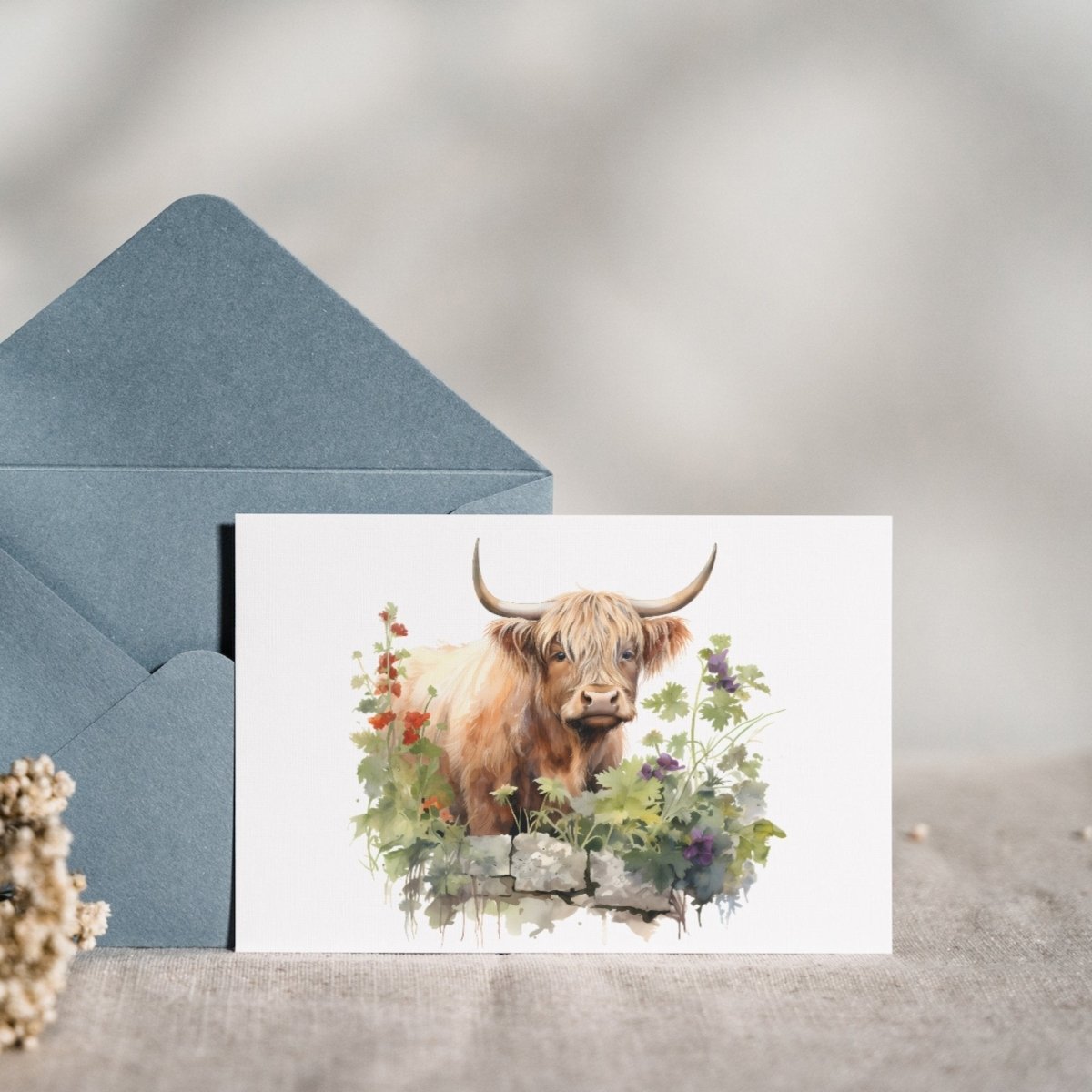 Highland Cow Watercolor Clipart Bundle - 20 Spring PNGs - Everything Pixel
