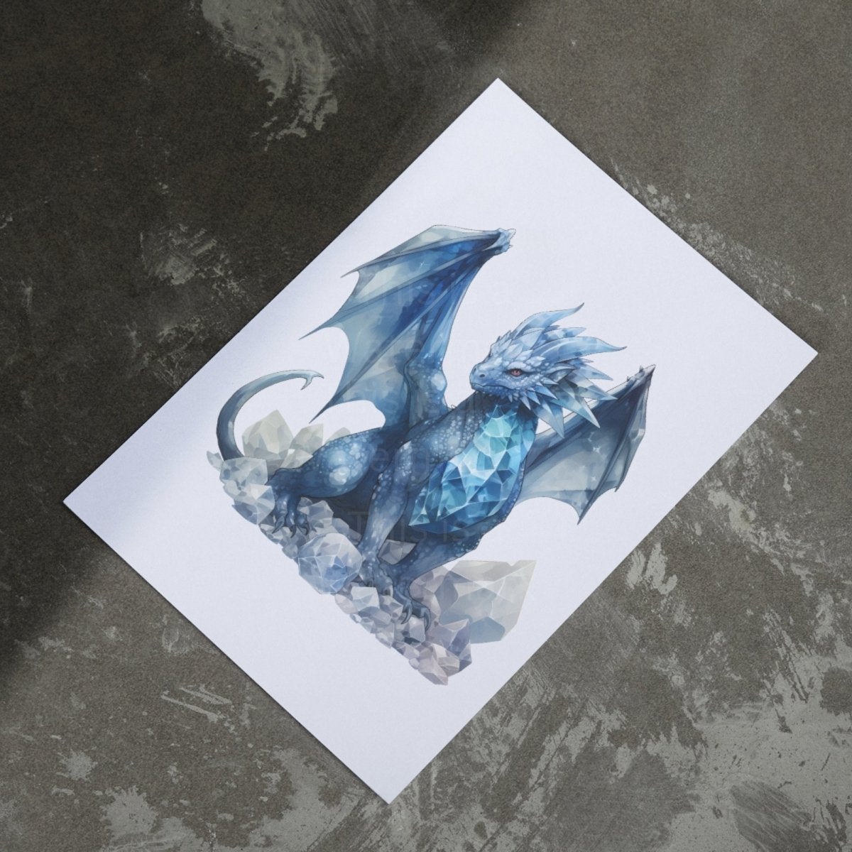 Ice Dragon Cliparts 20 PNG Bundle Fantasy Sublimation Graphic Magical Creatures Artwork Watercolor Fairy Tale Design Junk Journal Kit - Everything Pixel