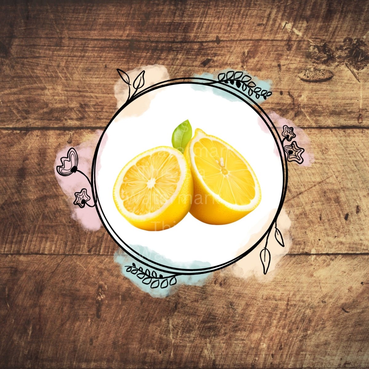 Lemon Citrus Fruit Clipart 6 High Quality PNGs Bundle Nursery Art Card Making Tumbler Clip Art Digital Paper Craft Lemon Sublimation Design - Everything Pixel
