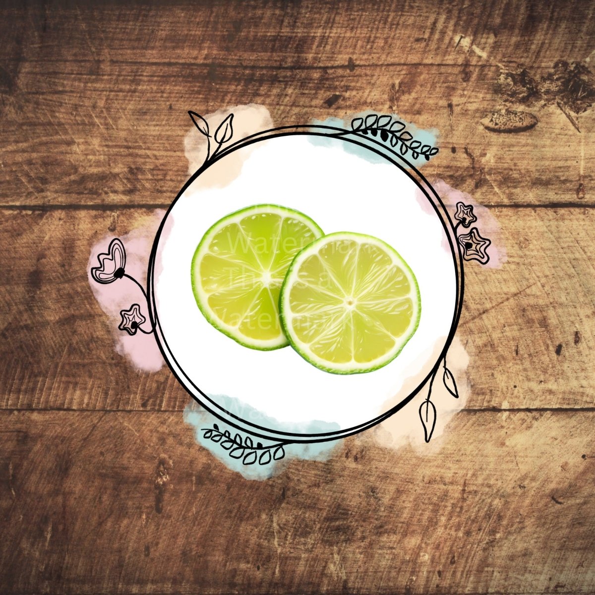 Lime Citrus Fruit Clipart 6 High Quality PNGs Bundle Nursery Art Card Making Tumbler Clip Art Digital Paper Craft Lime Sublimation Design - Everything Pixel