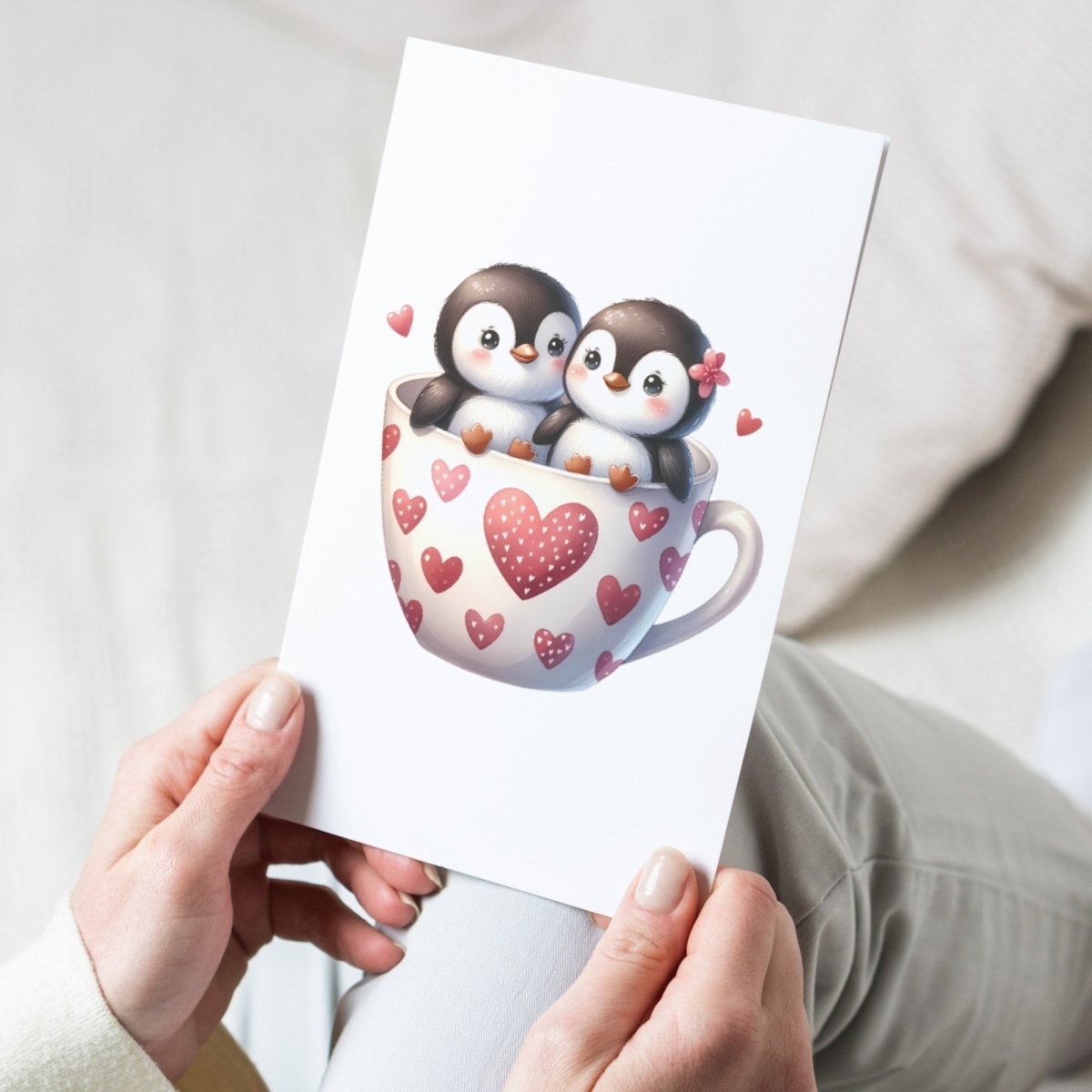Love Penguin Cliparts 20 PNG Bundle Cute Valentines Day Set Card Crafting Junk Journal Kit Romantic Sweet Penguins Animal Couple in Love - Everything Pixel