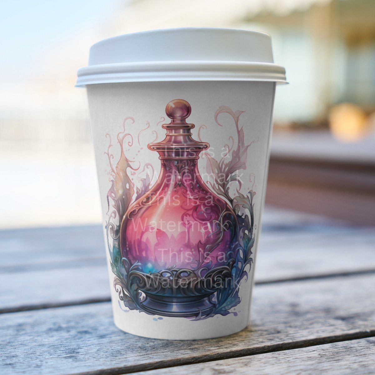 Magic Pink Potion 7+7 PNG Clip Art Bundle Magic Fantasy Elixir Magical Herbs Witchcraft Drink Digital Paper Crafting Fairytale Pink Potion - Everything Pixel