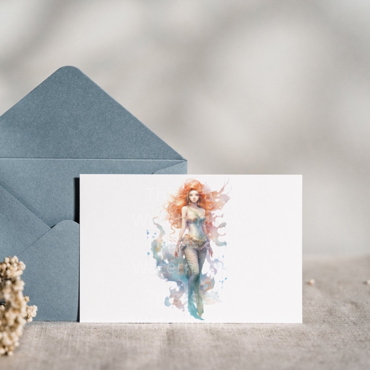Mermaid Watercolor 6x PNG Clip Art Bundle Fantasy T-Shirt Design Card Making Paper Crafting Children Book Clipart Kids Fairytale - Everything Pixel