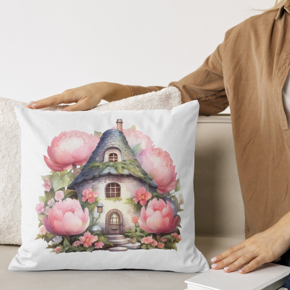 Mushroom House with Flowers 6x PNG Clip Art Bundle Fairycore Design Card Making Paper Crafting Children Book Clipart Fairytale Novel Art - Everything Pixel
